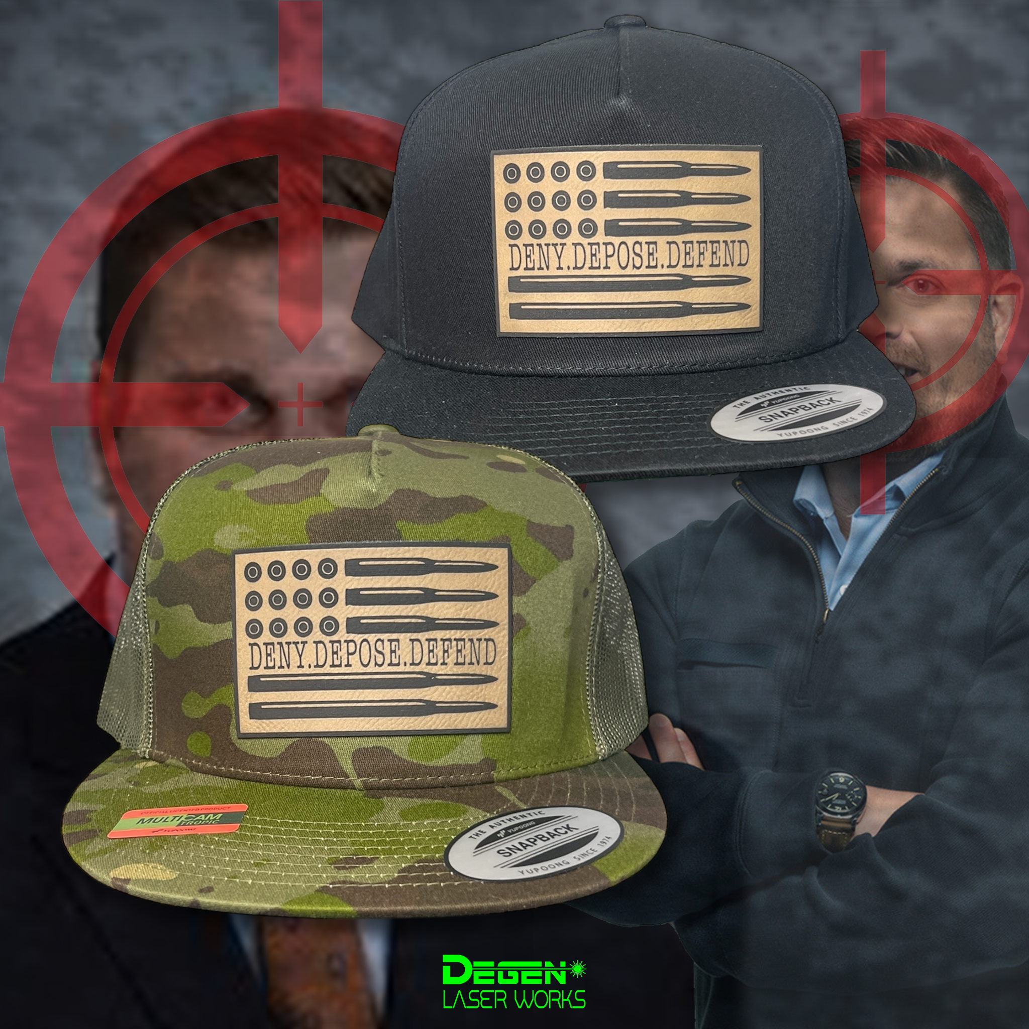 DENY DEPOSE DEFEND Snapback Hats | Brothers Merchandise