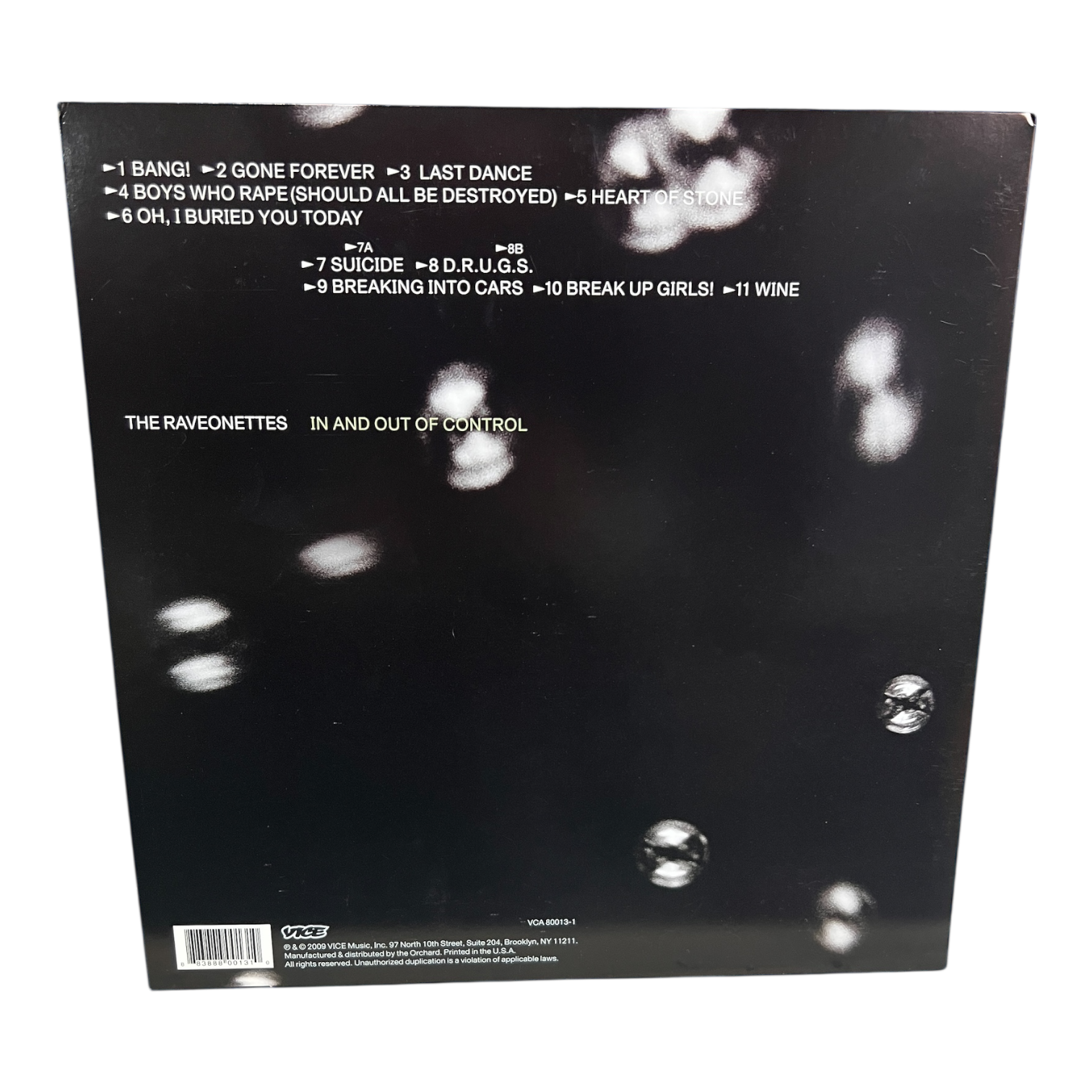 Raveonettes In and Out Of Control AUTOGRAPHED VINYL
