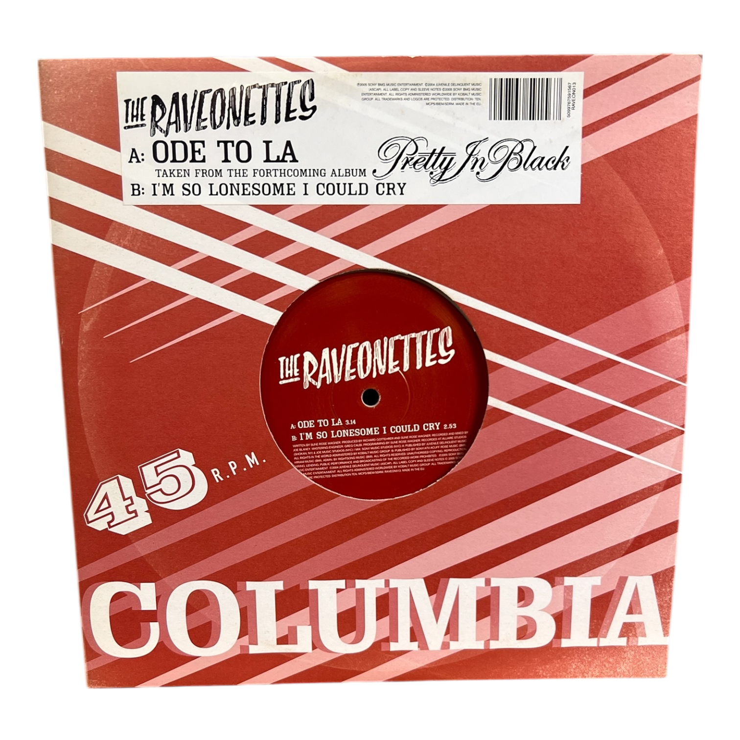 Raveonettes Ode To LA 10" (45rpm)