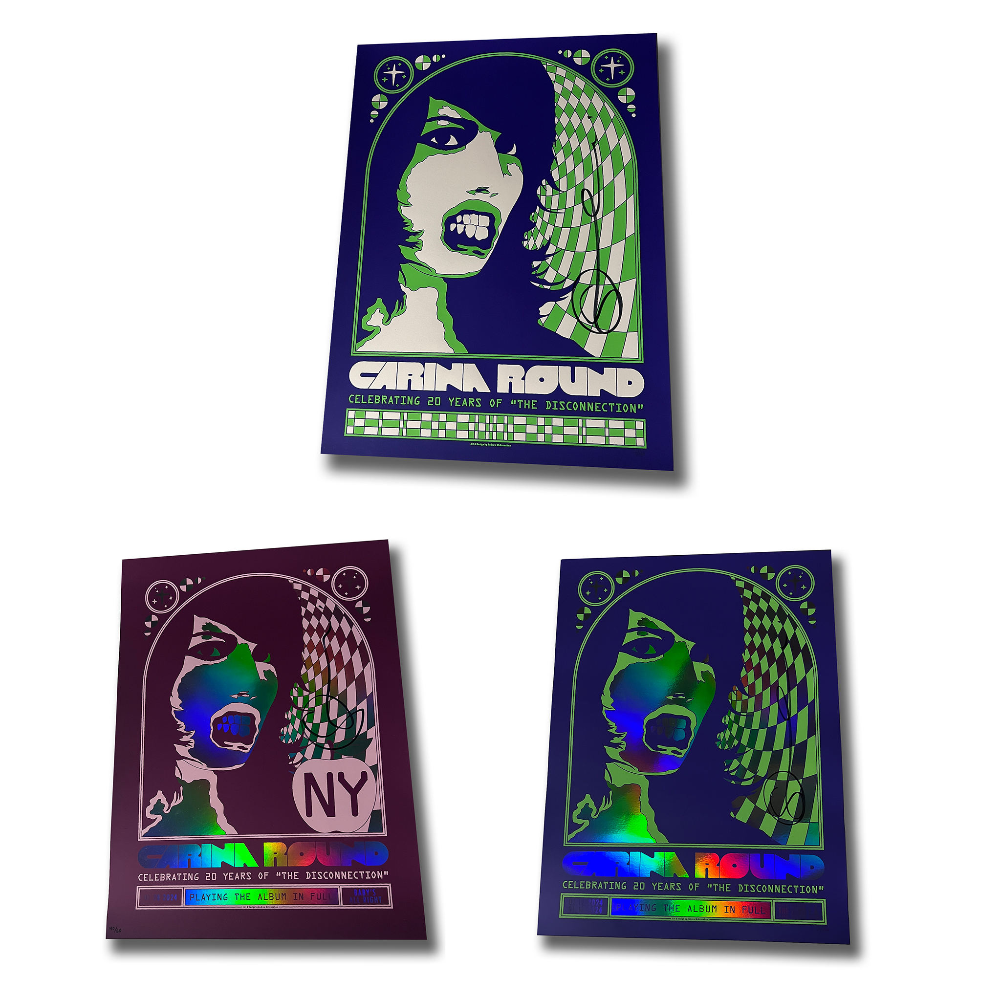 Carina Round 18x24 Limited Edition AUTOGRAPHED Silk Screen Posters and FOILS!