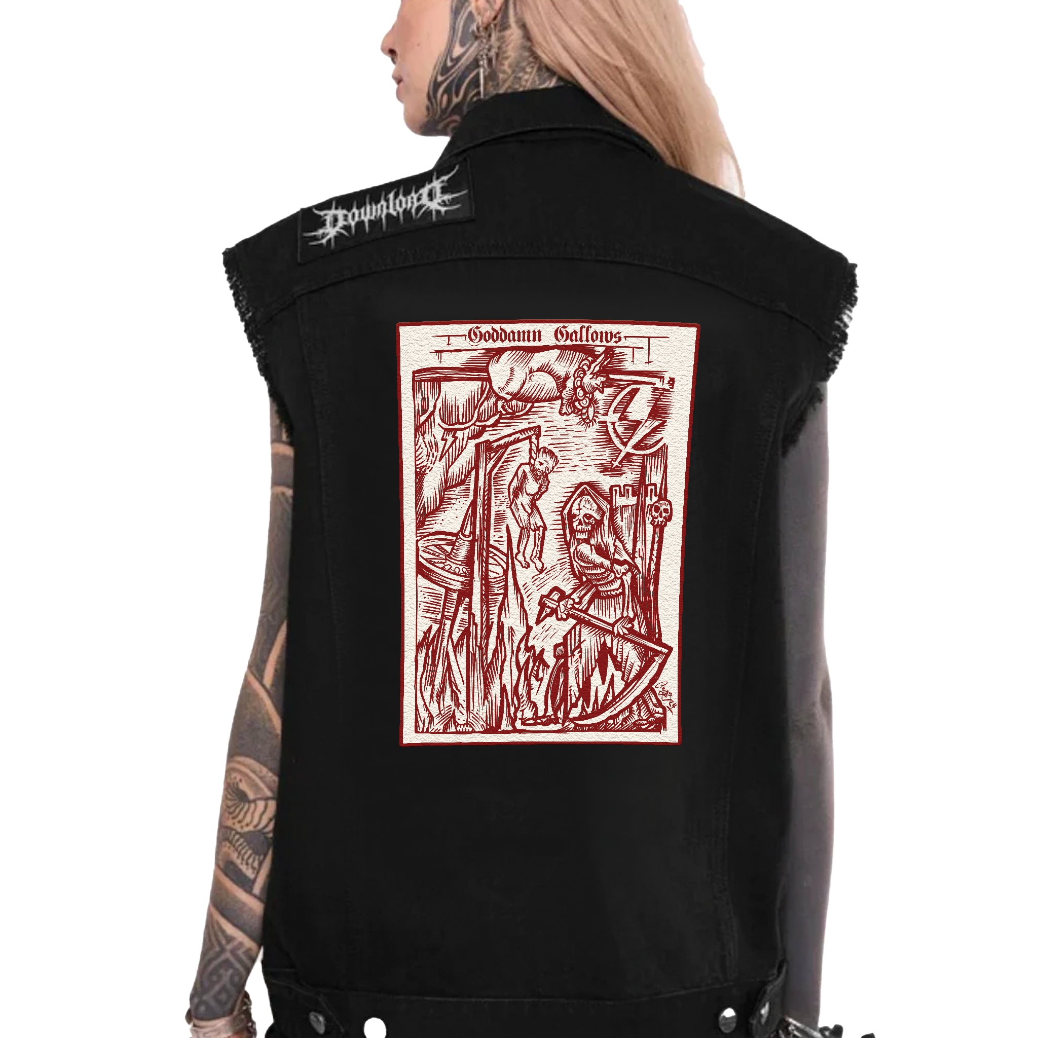 Goddamn Gallows 12" Blood & Bone Back Patch