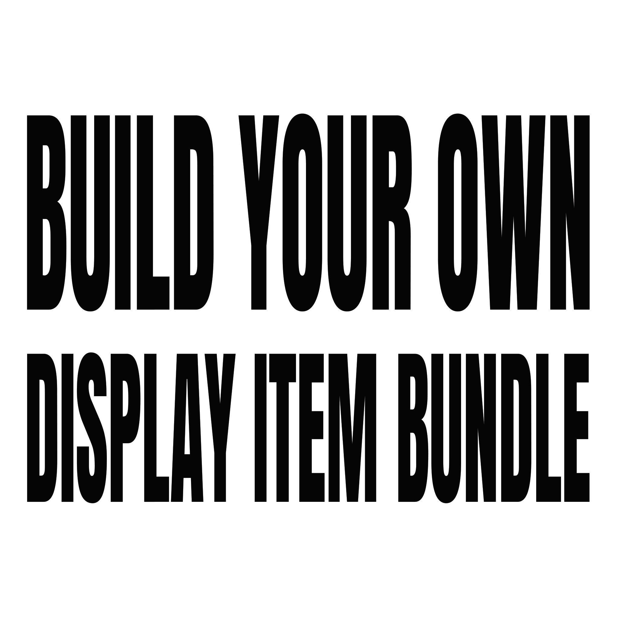 Merch Display Build Your Bundle