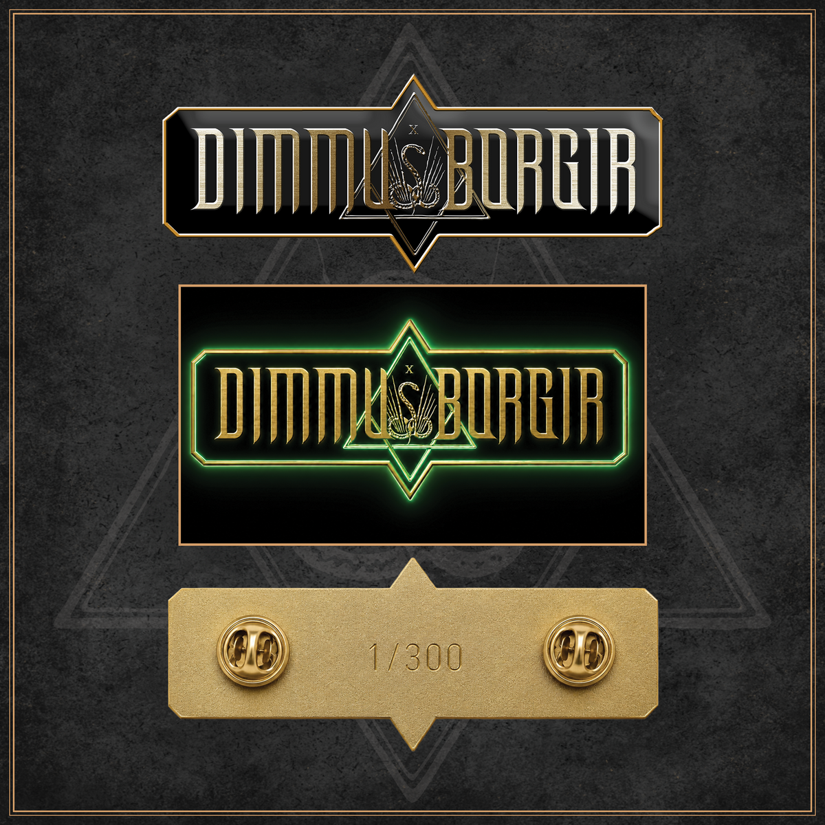 Dimmu Borgir Limited Edition Numbered Enamel Logo Pin