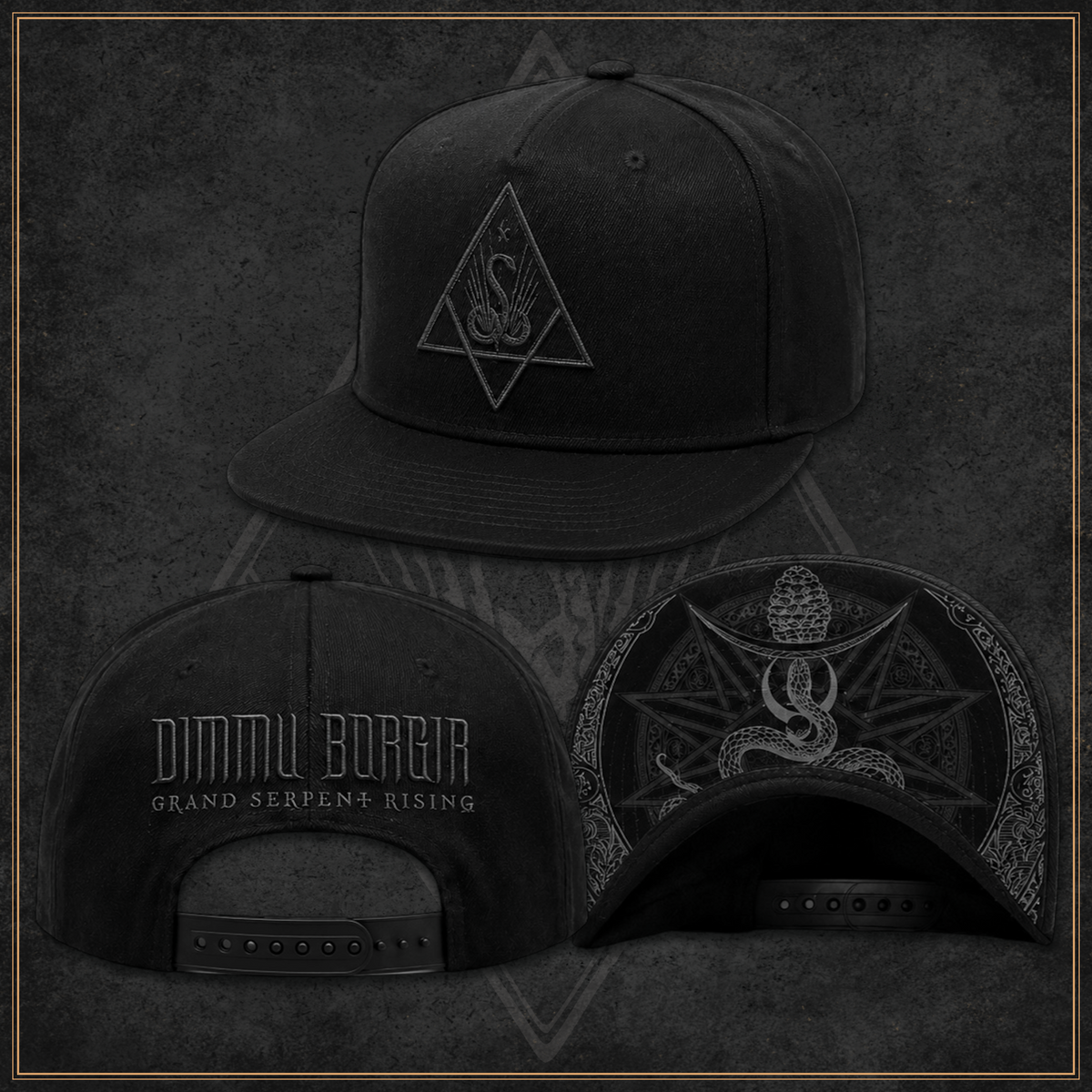 Dimmu Borgir GSR Embroidered Snapback Hat (PRE ORDER)