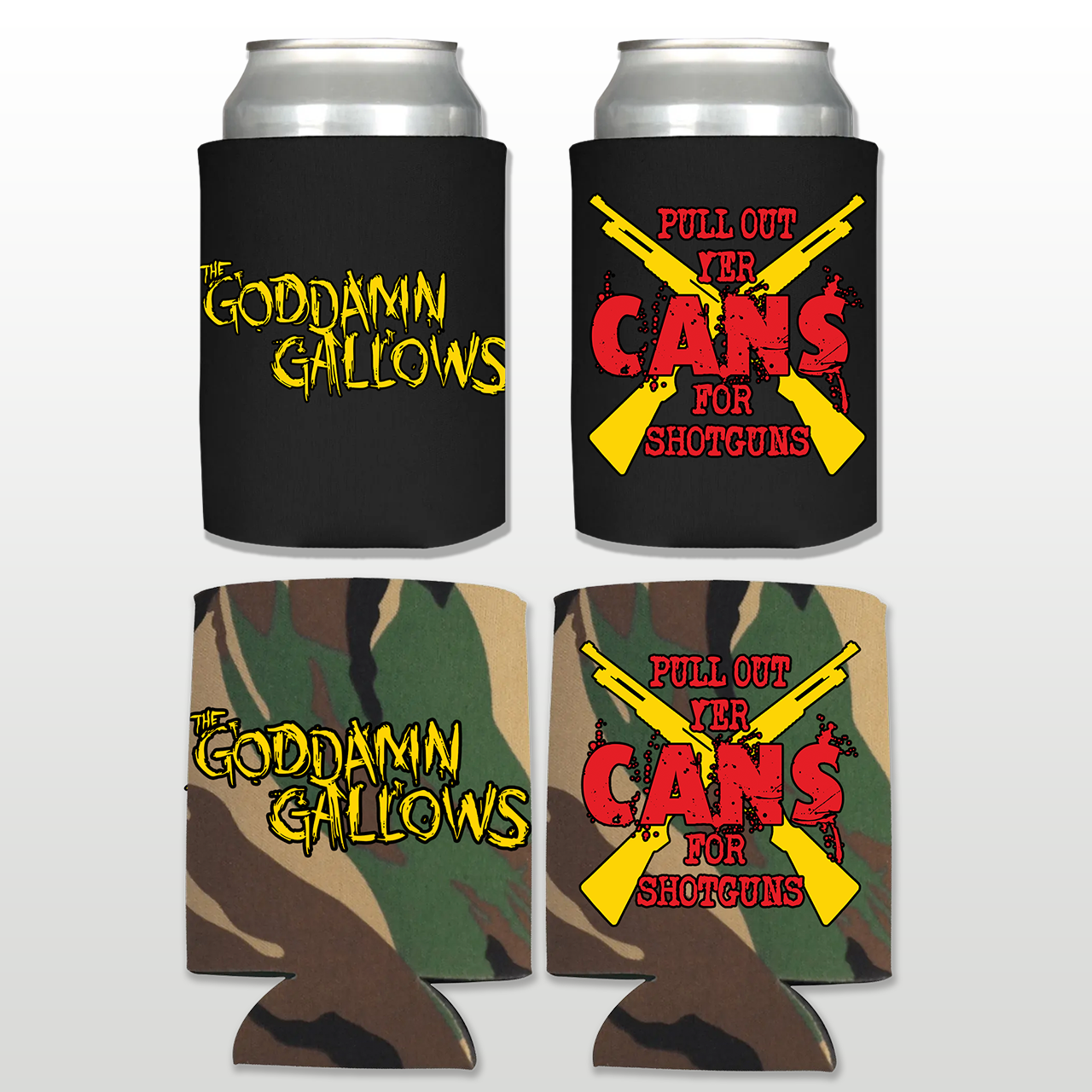 Goddamn Gallows 'Pull Out Yer Cans' Koozies