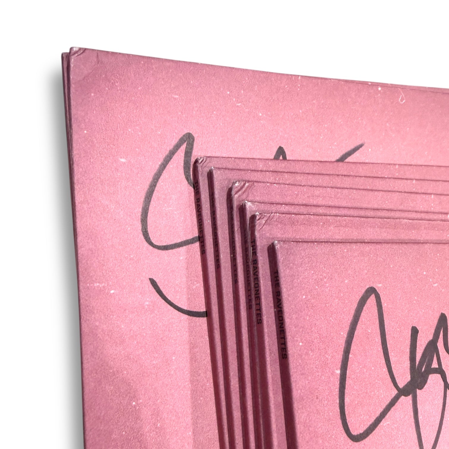 Raveonettes PE'AHI II VINYL (Limited Edition Pink/Green Swirl) AUTOGRAPHED **Minor Imperfections on sleeve!**