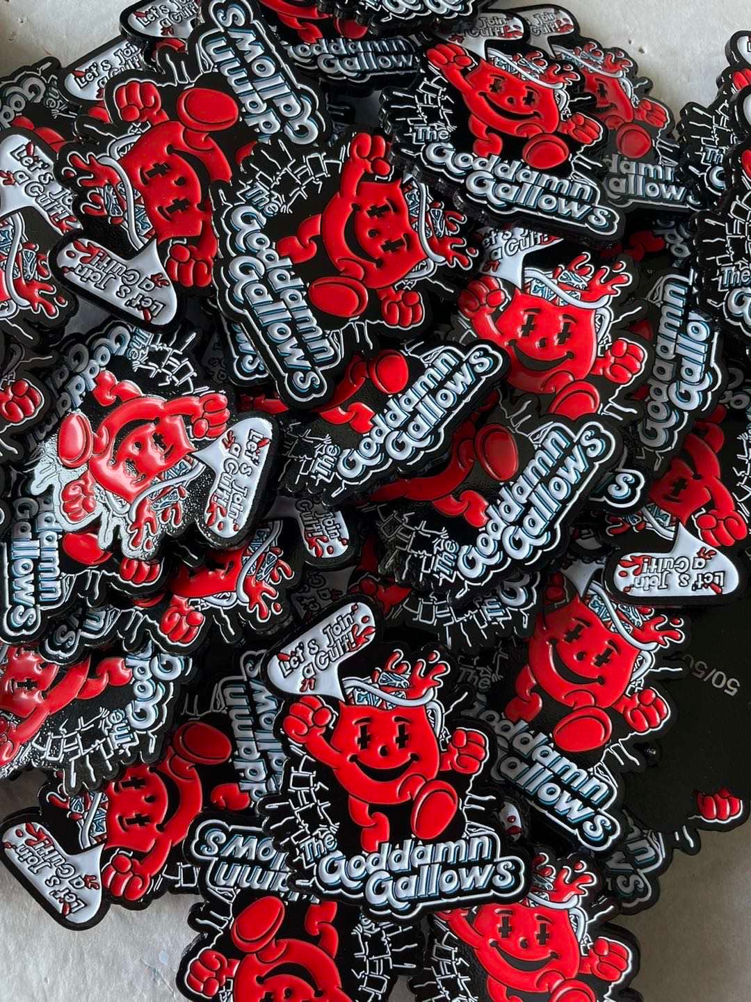 Goddamn Gallows Limited Edition Enamel Pins (Only 50 Made of Each)