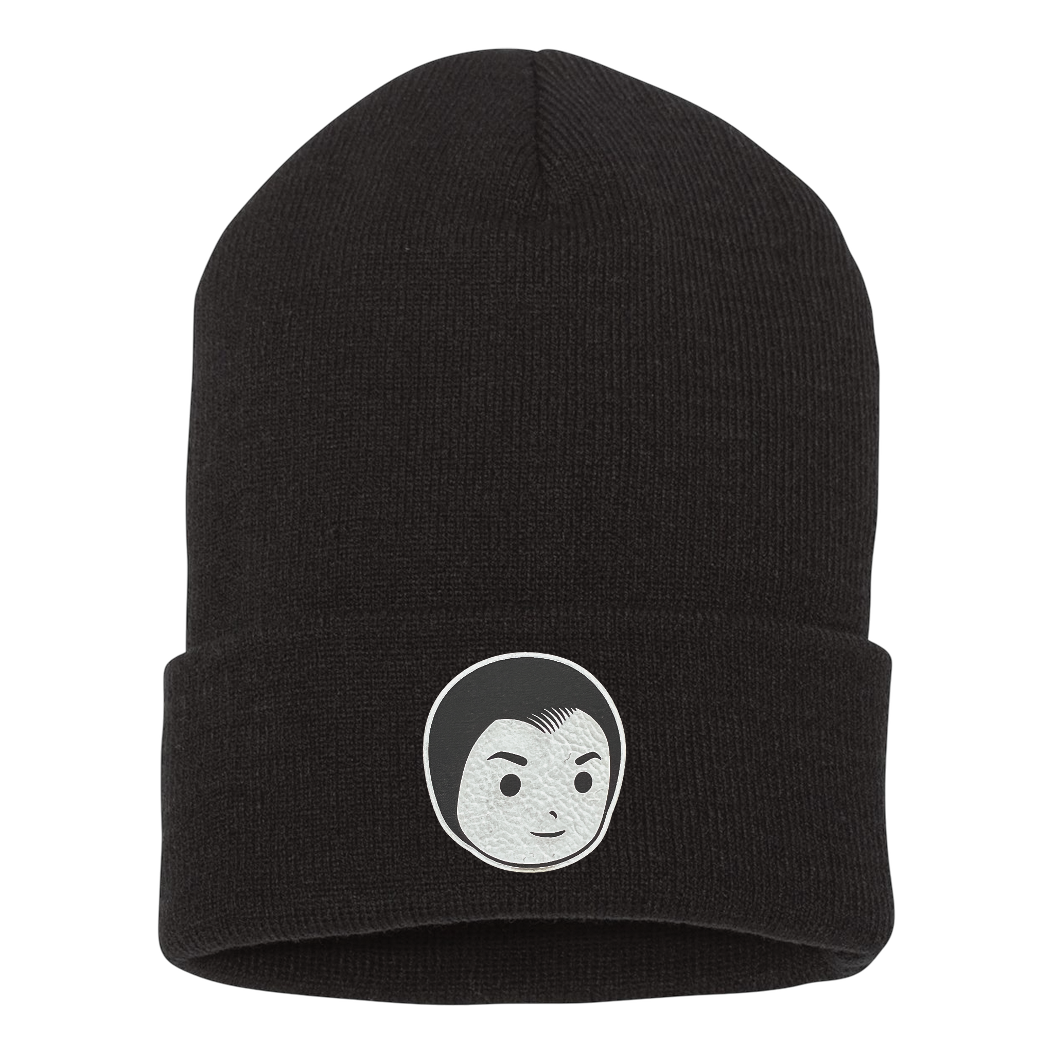 Luke Holland Leather Patch Beanie