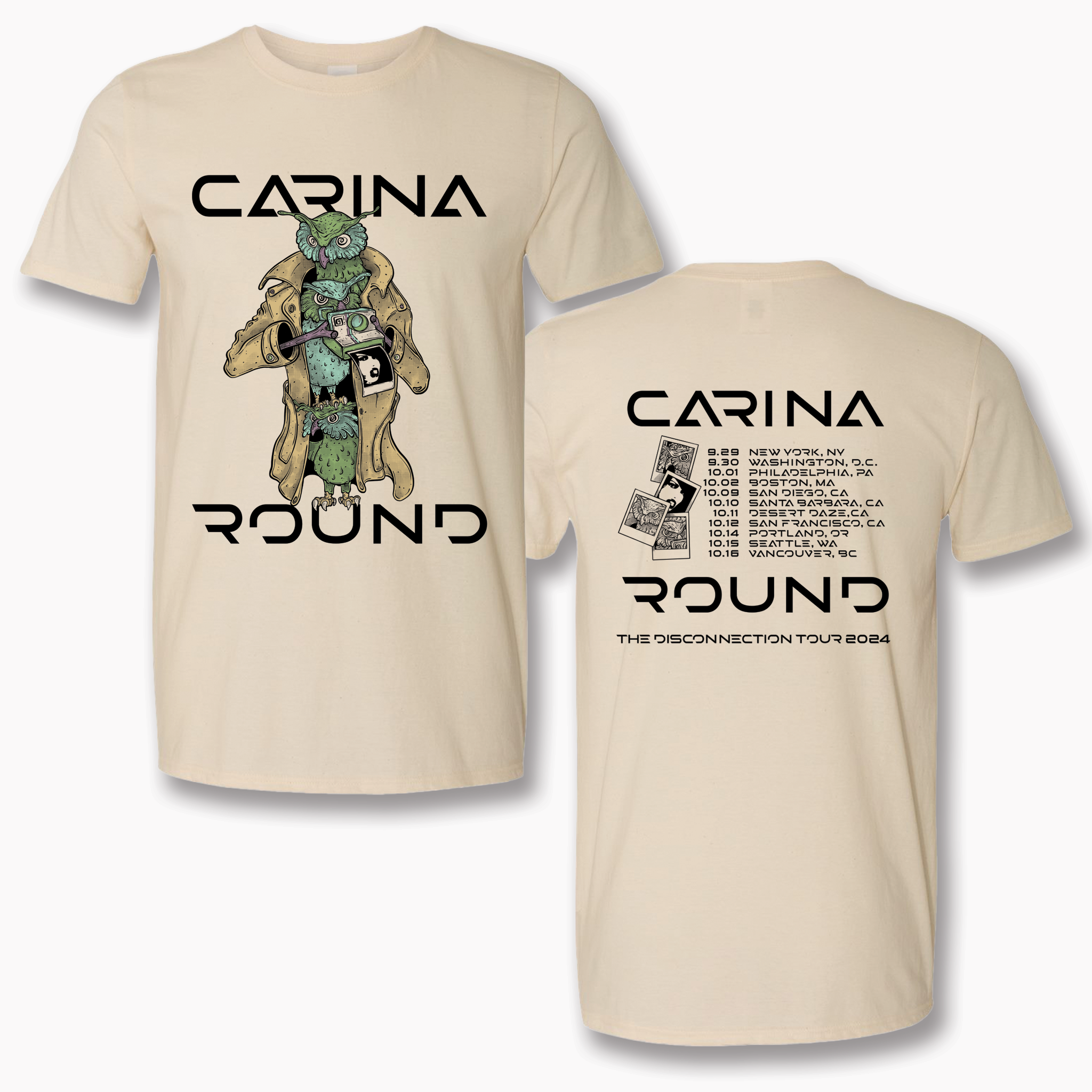 Carina Round 2024 Owl Tour Tee Leg 1