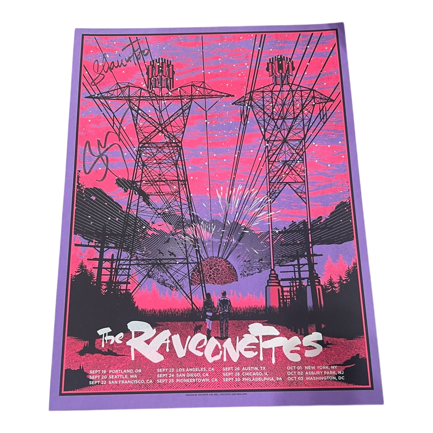 Raveonettes 2025 Tour Poster