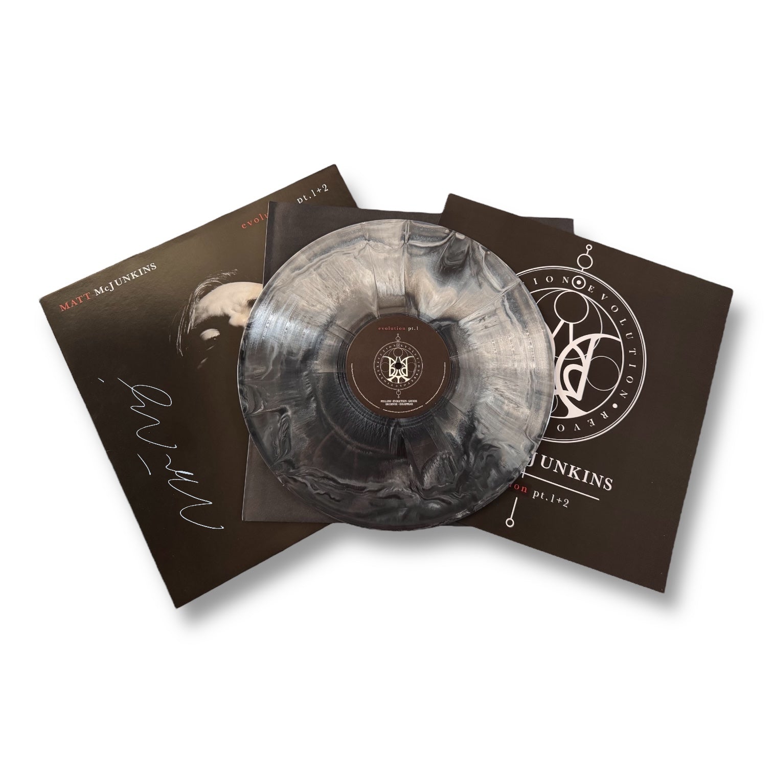 Matt McJunkins Evolution pt. 1+2 Vinyl (Black & Grey Swirl) AUTOGRAPHED Edition of 70