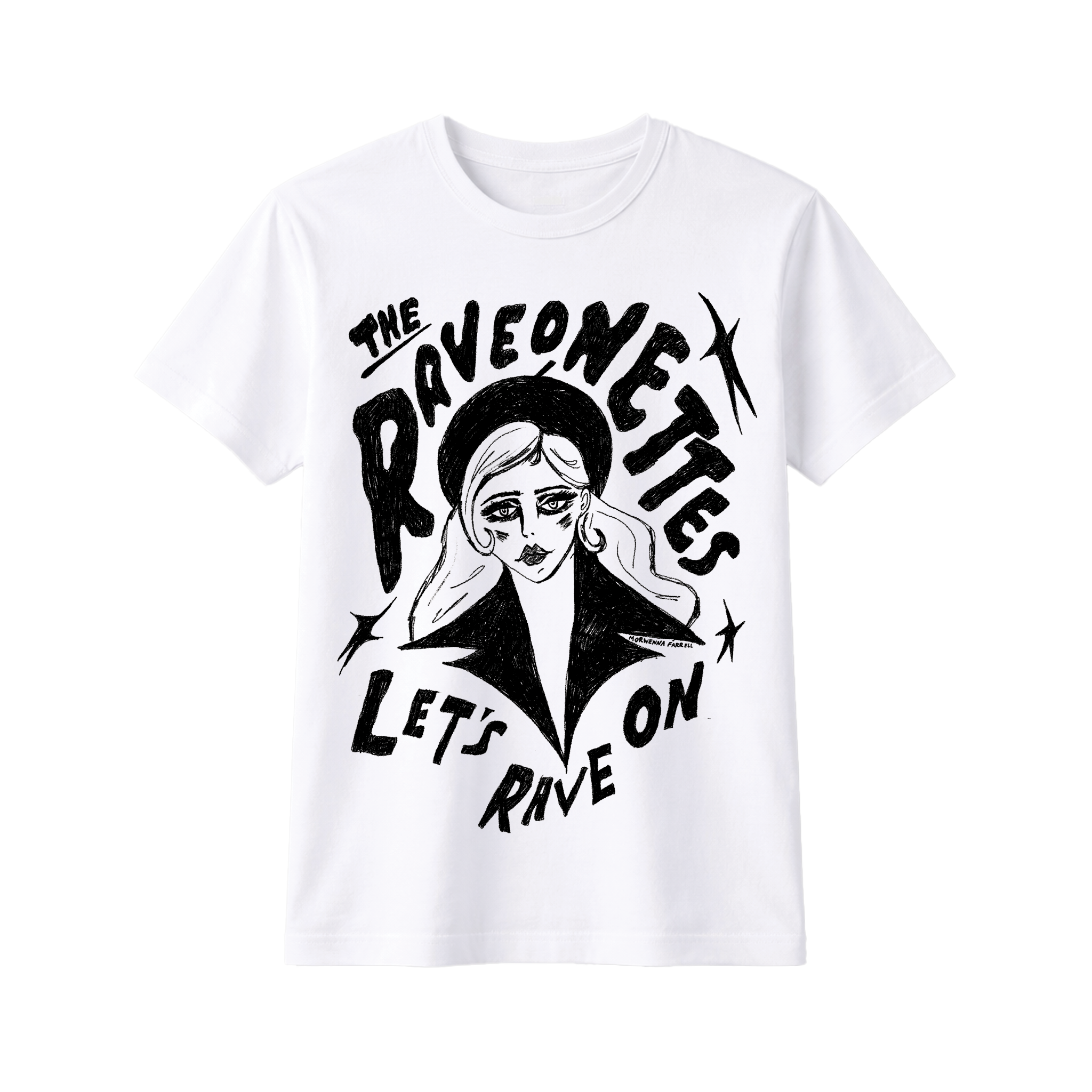Raveonettes Let's Rave On Tee