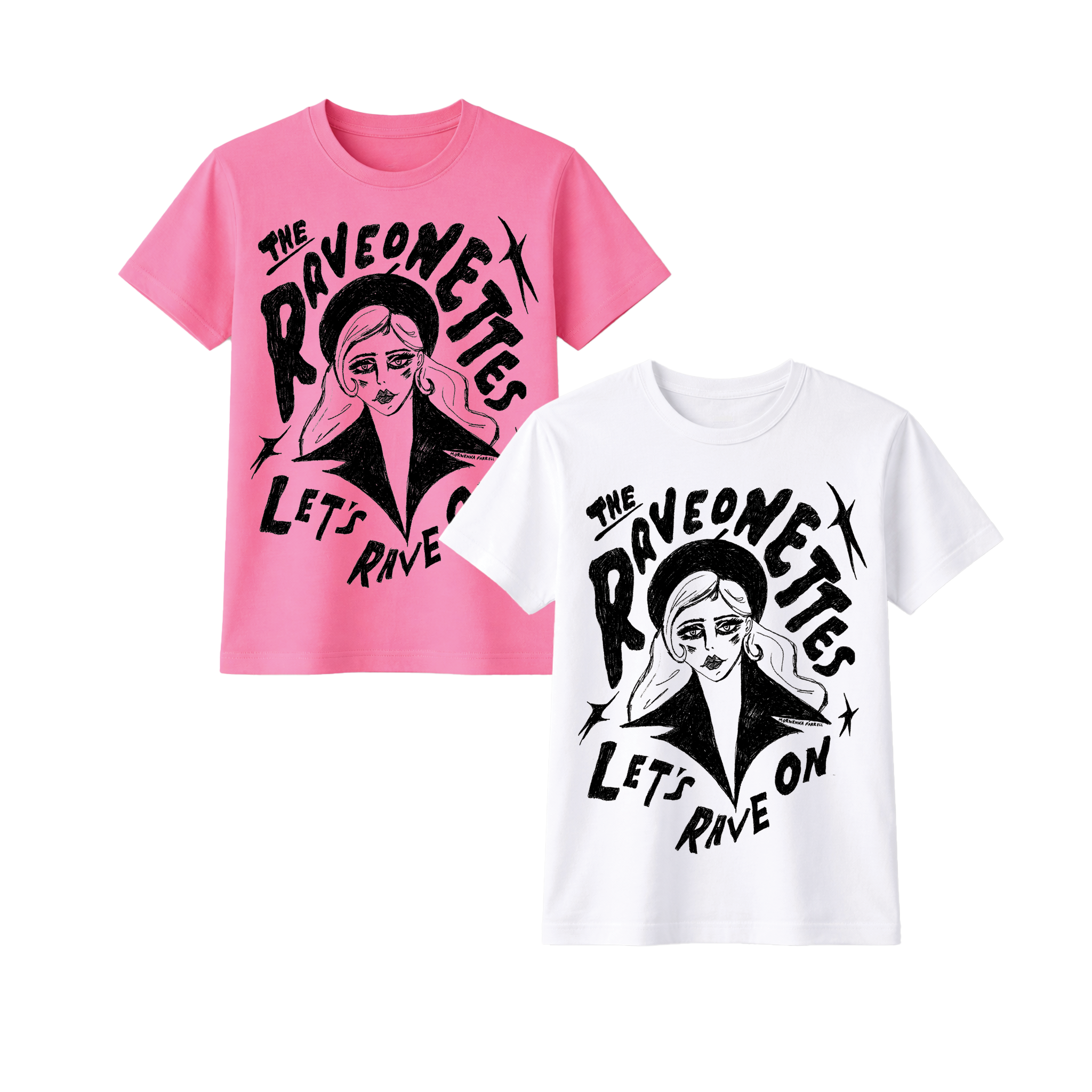 Raveonettes Let's Rave On Tee