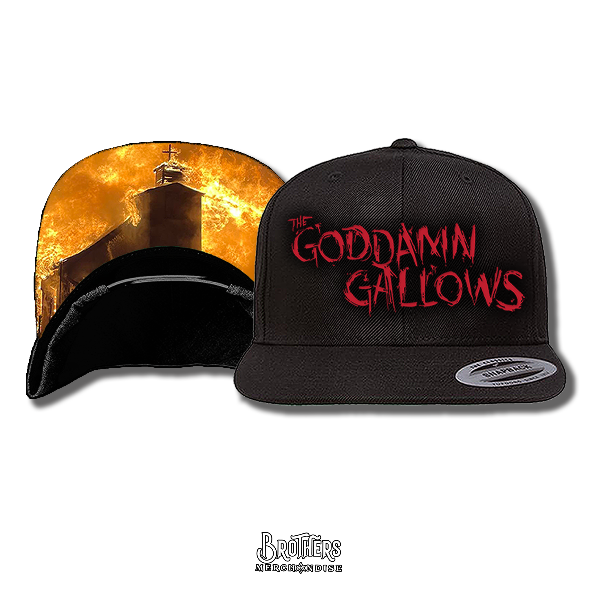 Goddamn Gallows "Burn" Snapback Hat is