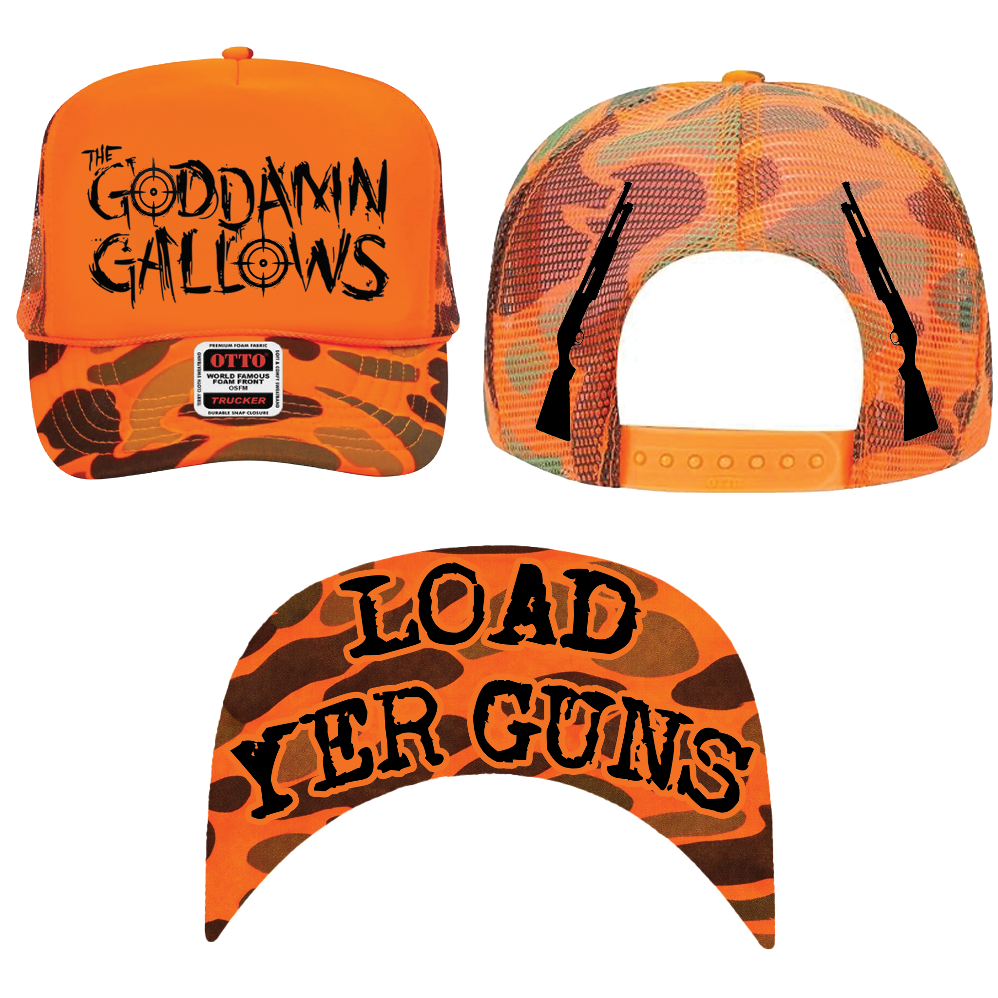 Goddamn Gallows "DUCK HUNT" Embroidered Trucker Hat